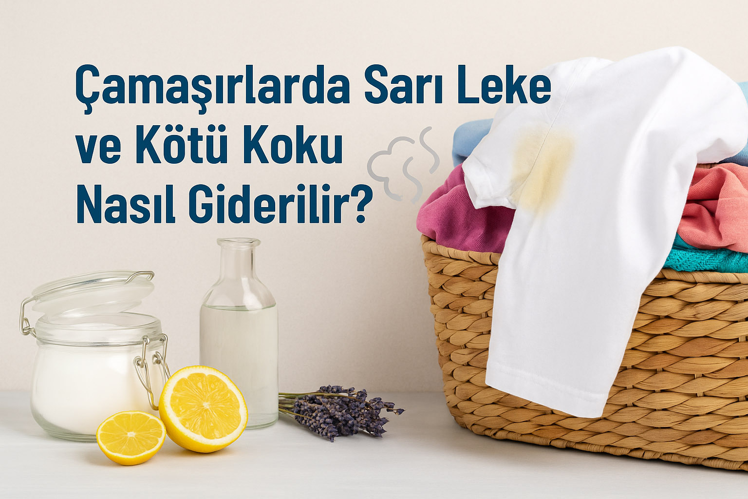 Çamaşırlarda Sarı Leke ve Kötü Koku Nasıl Giderilir?