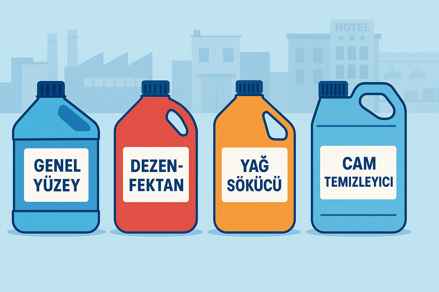 Endüstriyel Temizlik Kimyasalları: Profesyonel Kullanım Kılavuzu