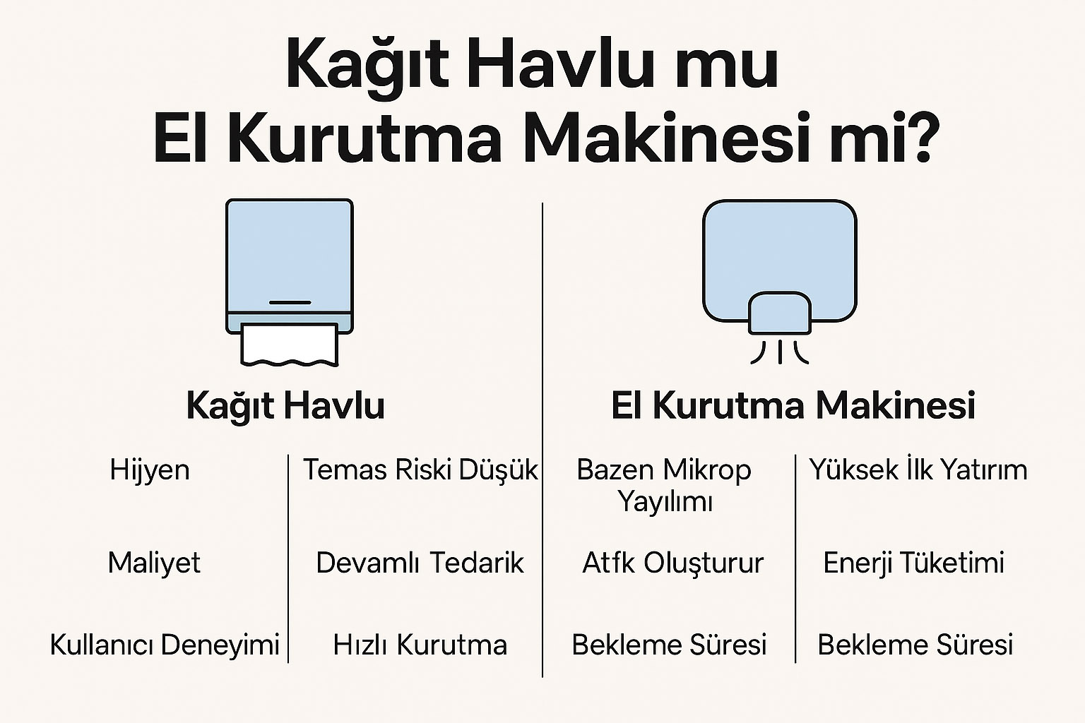 Kağıt Havlu mu El Kurutma Makinesi mi? Hangisi Daha Hijyenik ve Ekonomik?