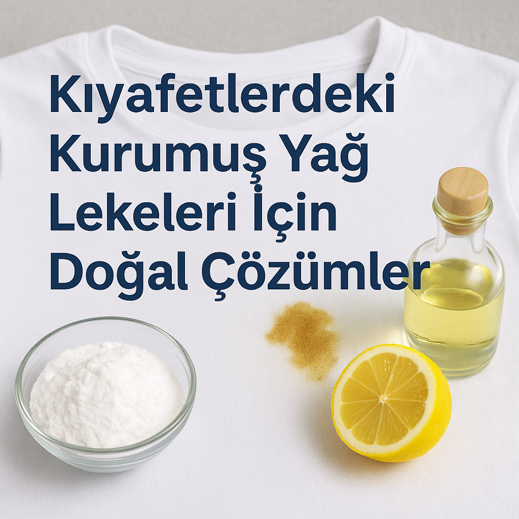 Kıyafetlerdeki Kurumuş Yağ Lekeleri İçin Doğal Çözümler