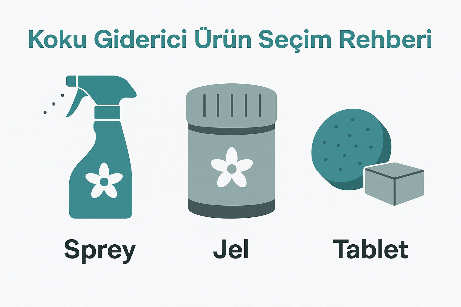 Koku Giderici Ürün Seçim Rehberi: Sprey, Jel, Tablet Hangisi Nerede Kullanılır?