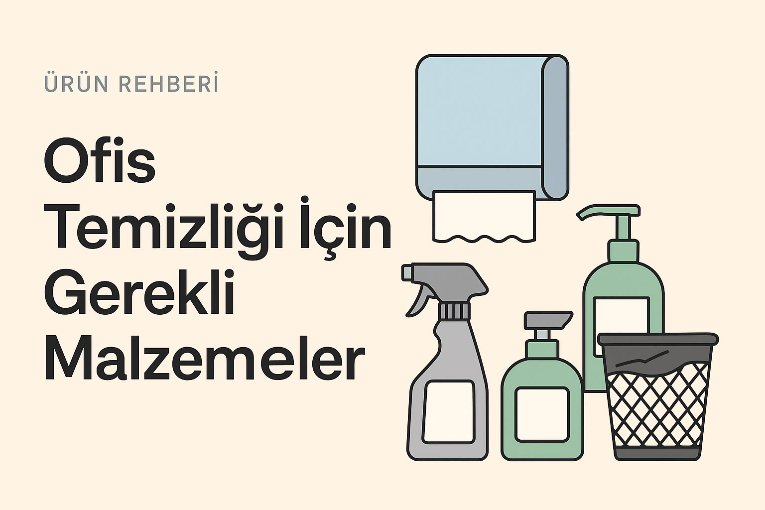 Ofis Temizliği İçin Gerekli Malzemeler: Minimumla Maksimum Hijyen