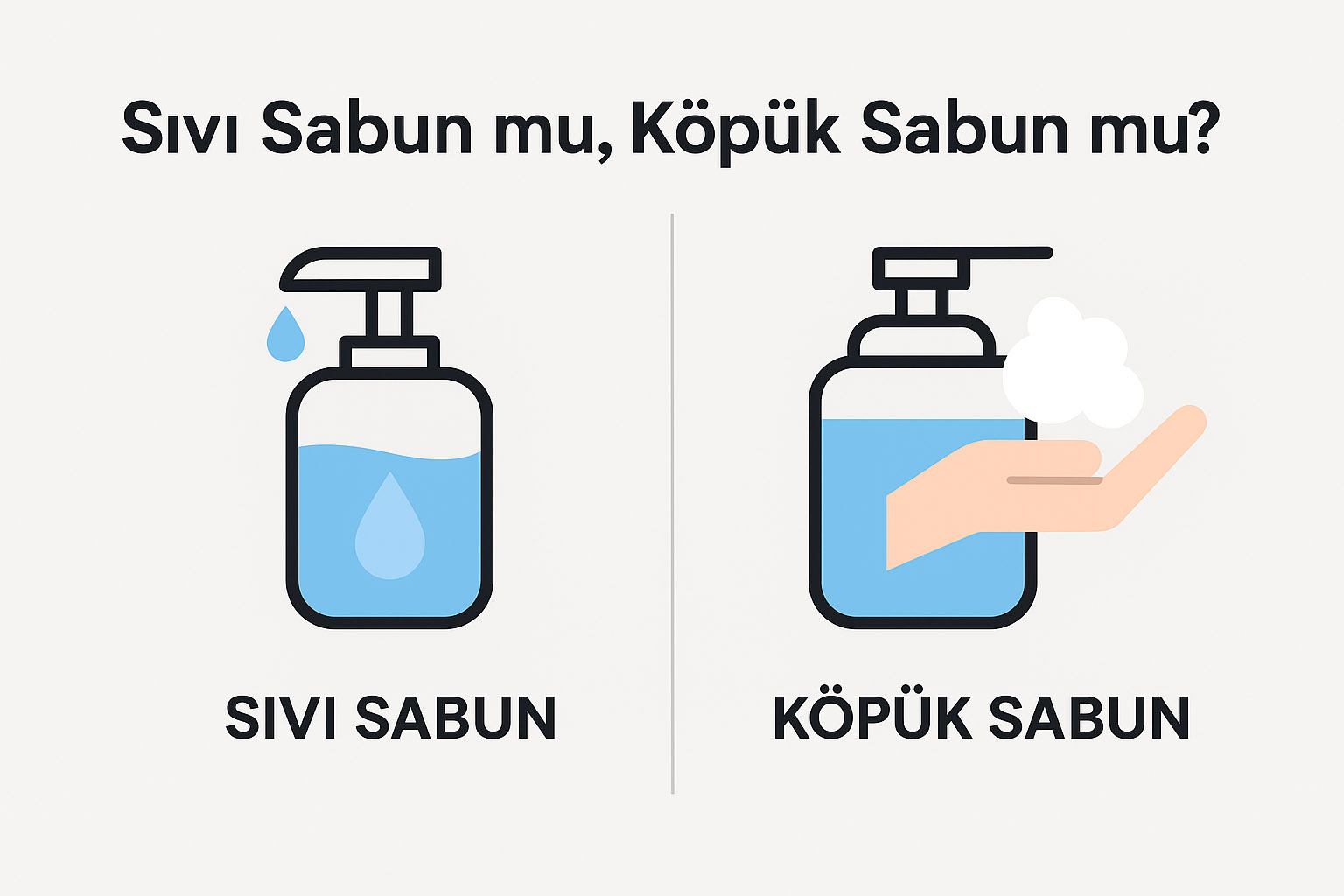 Sıvı Sabun mu Köpük Sabun mu? Hangi Ortamda Hangisi Daha Uygun?