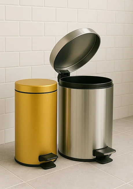 Krom Çöp Kovaları