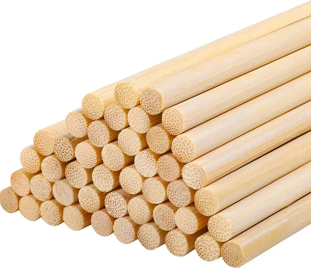 Ahşap Bambu Maket Patates Kızartma Çubuğu Çöp Şiş - Boy : 35 Cm./ En : 5 mm. - 50 Adetlik 1 Paket