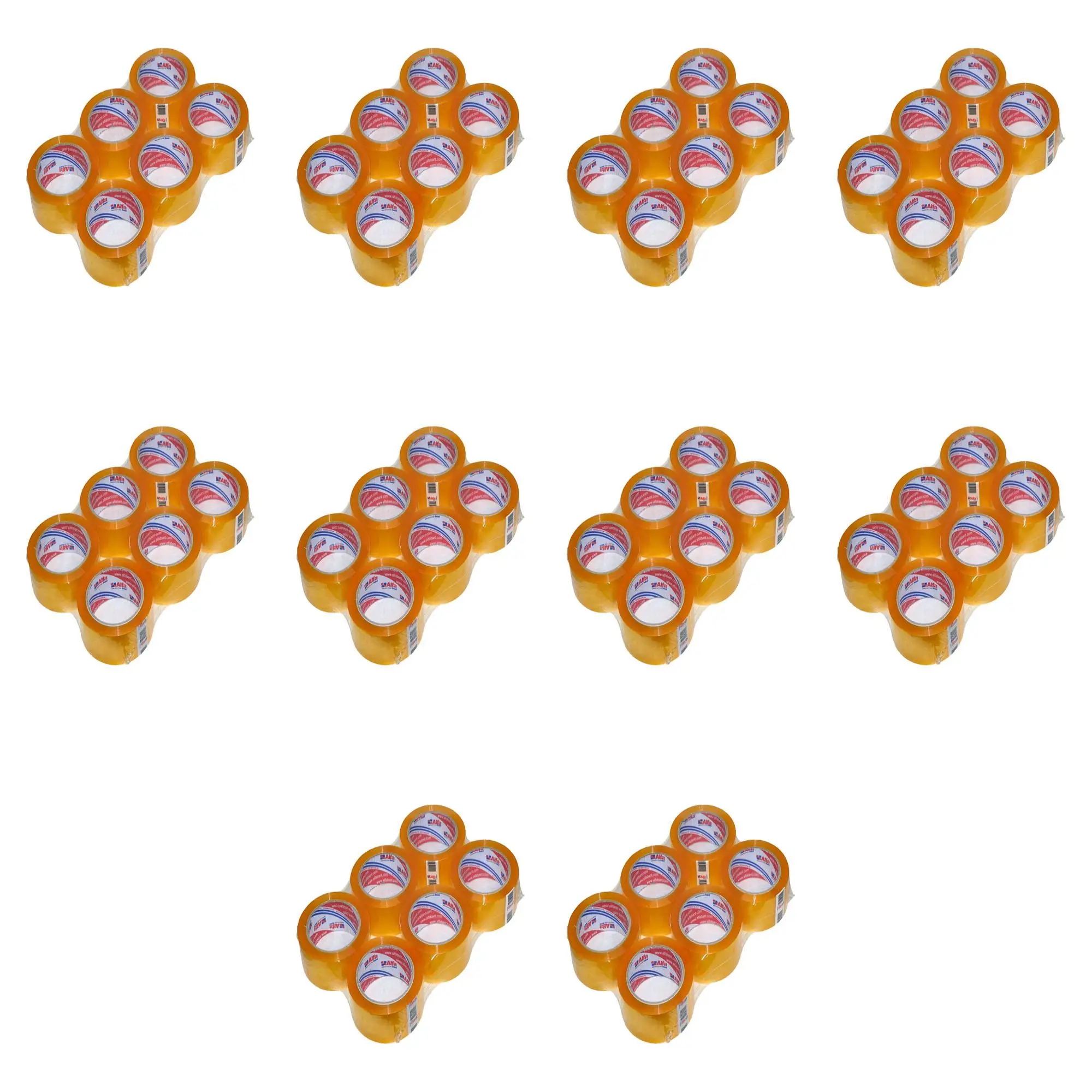 Alfa Bant Şeffaf Koli Bandı / 45 mm x 100 Metre / 6'lı 10 Paket - 60 Adet