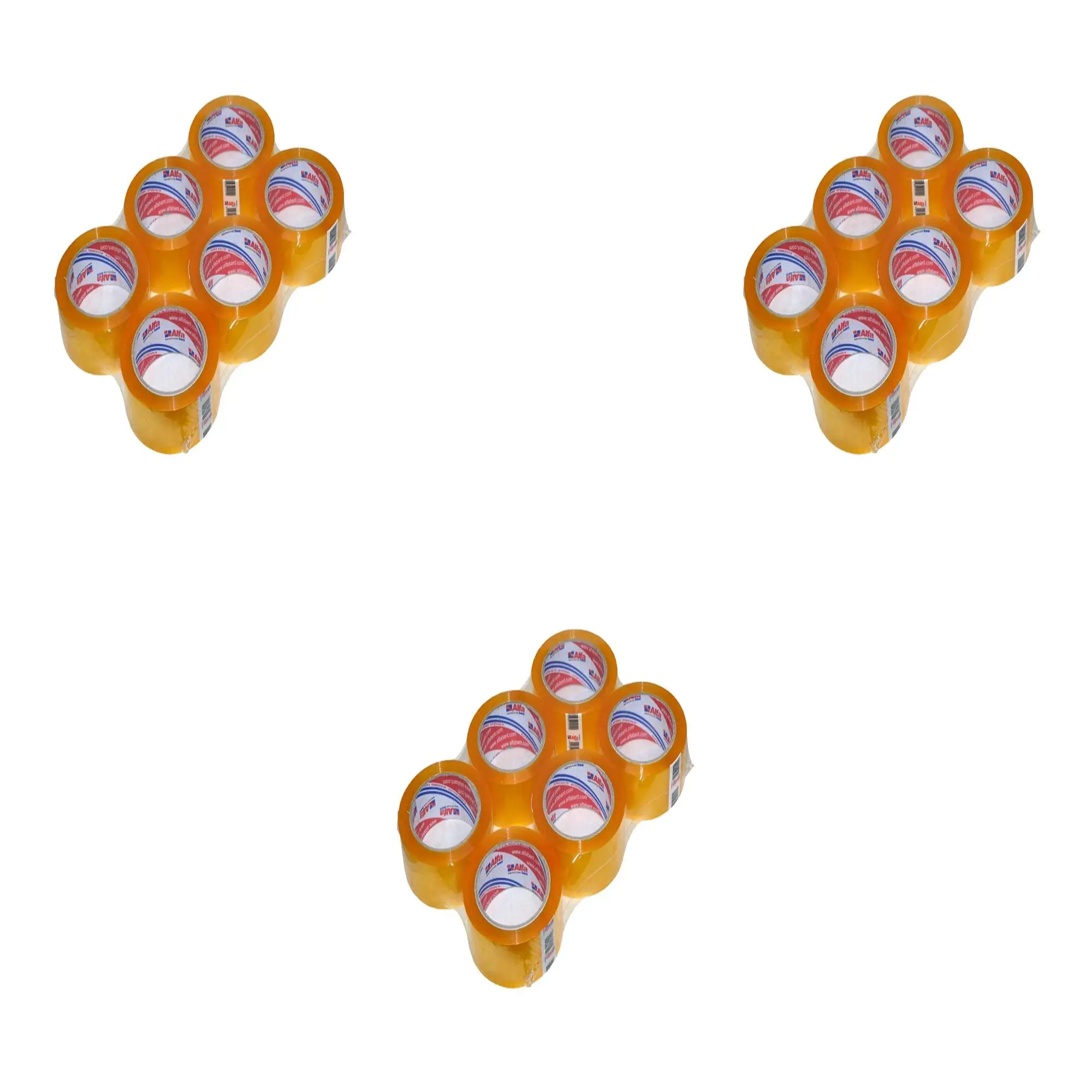 Alfa Bant Şeffaf Koli Bandı / 45 mm x 100 Metre / 6'lı 3 Paket - 18 Adet