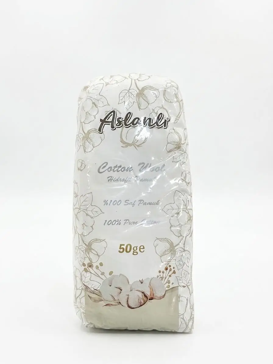 Aslanlı %100 Saf Beyaz Pamuk - 50 Gramlık Paket
