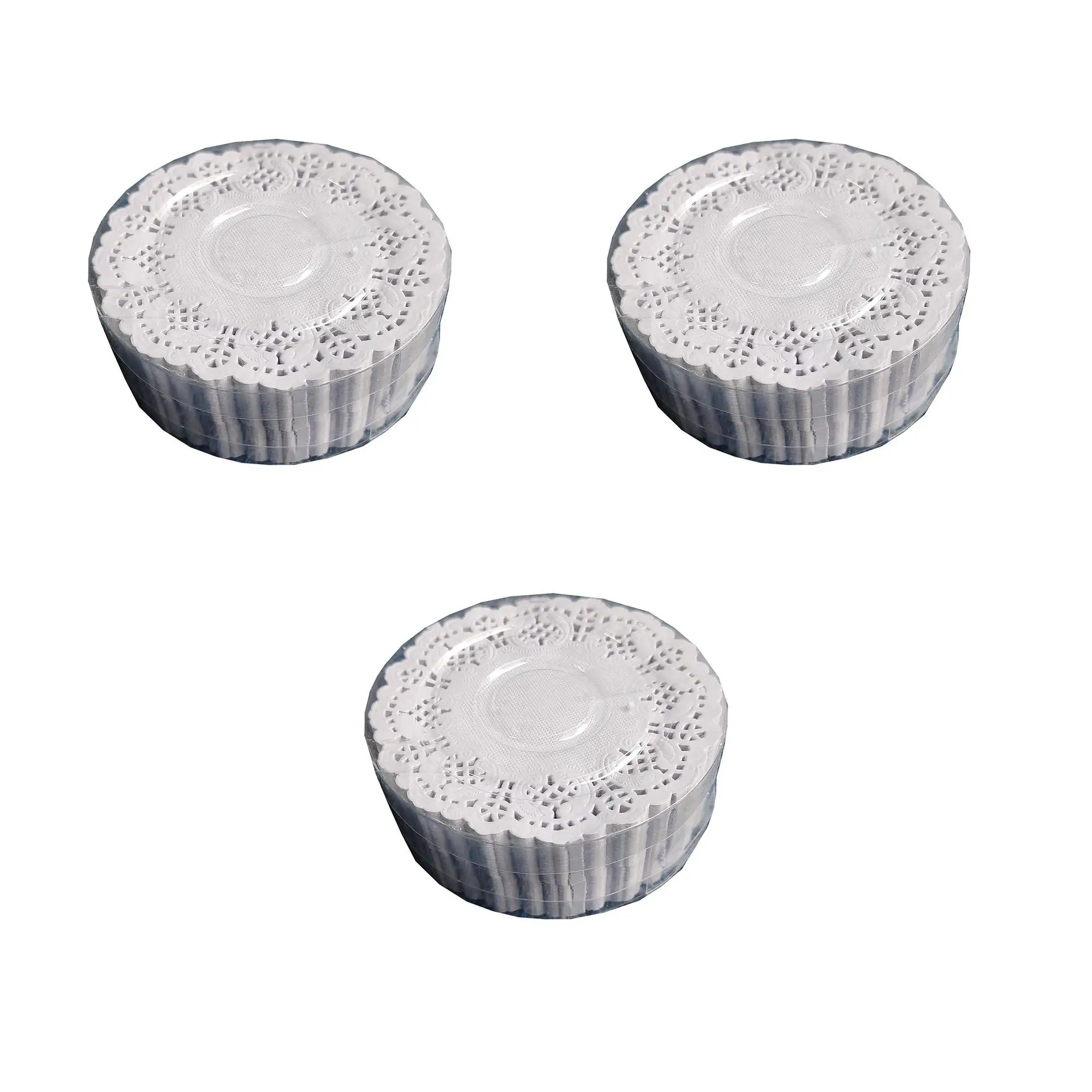 Dantel Kağıt Bardak Altlığı - Beyaz - 9 Cm. - 500 Adetlik 3 Paket - 1500 Adet