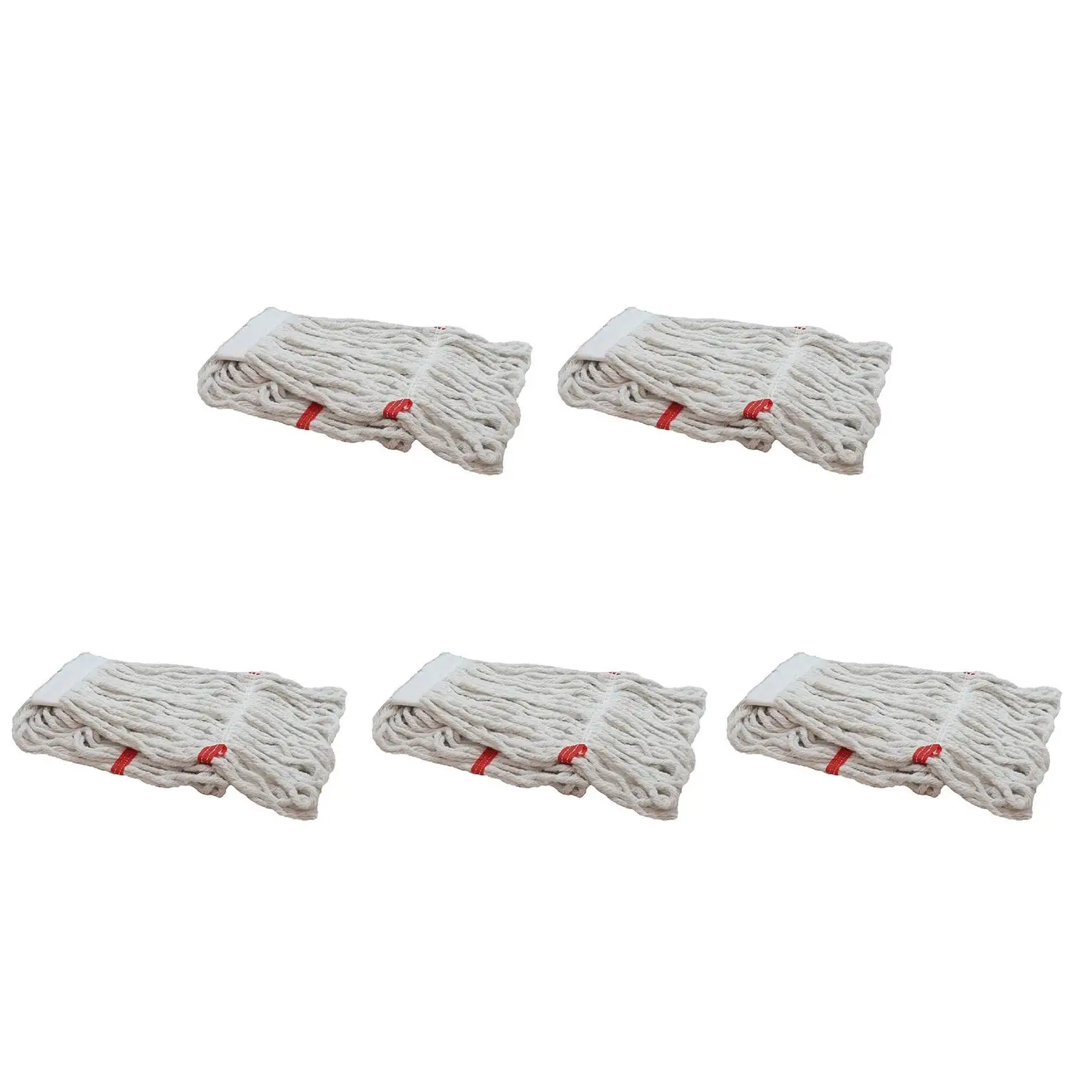 Cod-Ex Dar Yedek Islak Mop Paspas Ucu Başlığı Püskül -17 Cm. -Pamuklu - 450 Gram. -Beyaz - 5 Adet