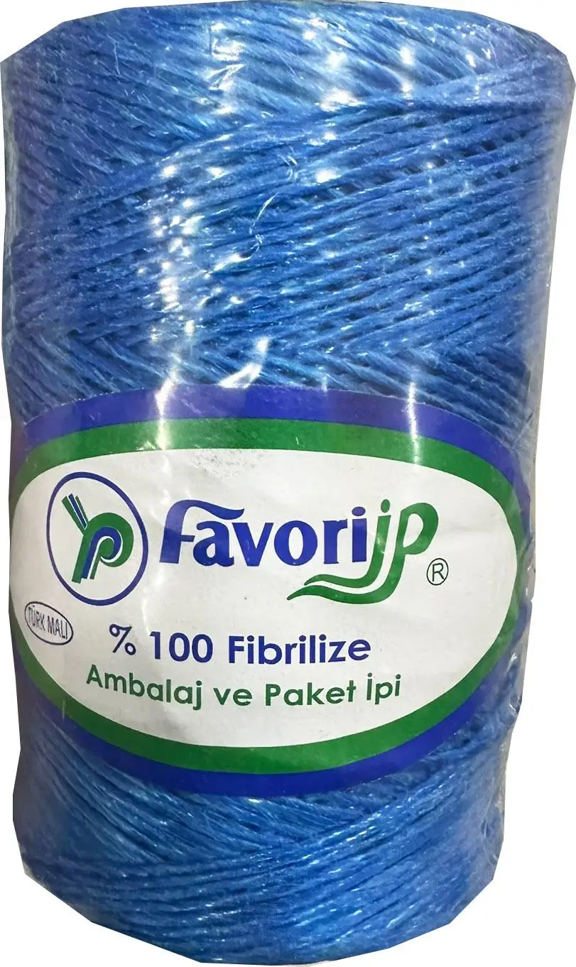 Favori İp 5000 Denye -0.8 Mm- Ambalaj ve Paket İpi Naylon Burgulu Örgü Çamaşır İpi - Mavi - 1 Adet