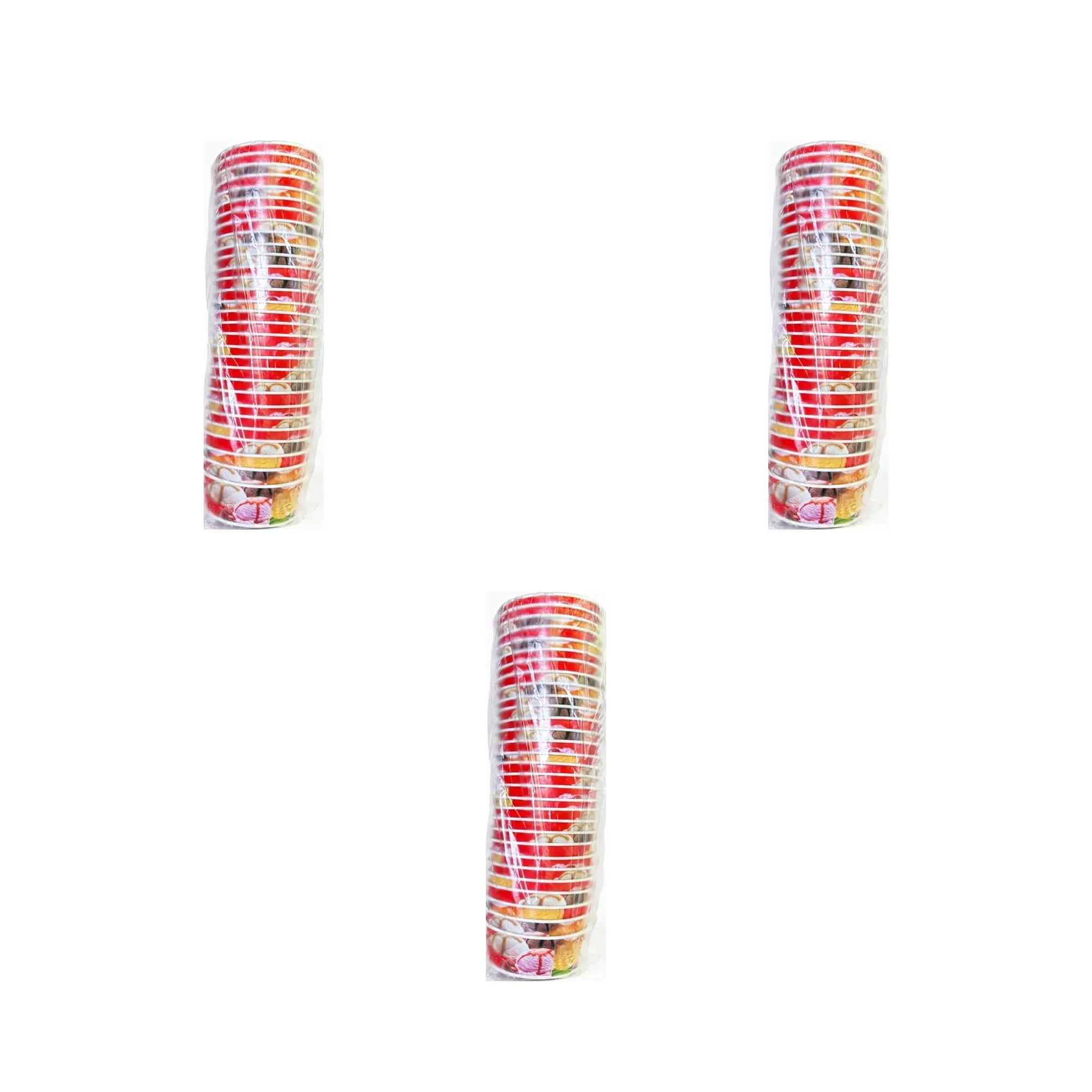 Omeyva Yuvarlak Dondurma Kasesi Kabı - 100 CC - 30 Adetlik 3 Paket - 90 Adet
